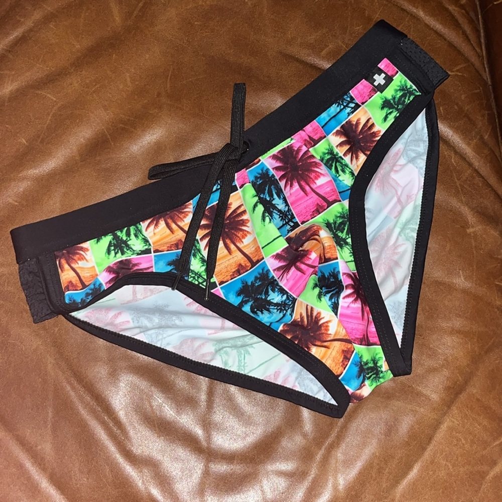 🌴 Andrew Christian island palms bikini swim brief